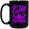 Image of A Girl on love with her Plumber t shirt for Plumbers Wife