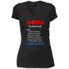 Image of America Patriotic Independence Day Veterans Support T-shirt