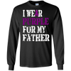 Image of Alzheimer's Awareness T-shirt I Wear Purple For My Father