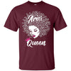Image of Aries Zodiac Birthday Afro Gift T-Shirt for Black Women