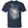 Image of Drapeau Américain Vintage Baseball Drapeau T-Shirt, Papa, Maman, Enfant T
