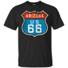 Image of Route de l'Arizona 66. Retro, Vintage, Distressed Grunge Tee
