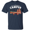 Image of American Camper U.S. Flag Patriotic Camping T Shirt