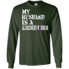 Image of Alzheimer's Awareness T Shirt For Husbands Purple Ribbon Tee