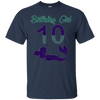 Image of T-shirt violet sirène fille 10e anniversaire