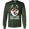 Image of Alaskan Malamute Shirt Can't See The Haters Dog Lovers Tee