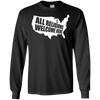 Image of ALL RELIGIONS Welcome Here Protest T Shirt - Anti Trump Ban