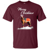 Image of Santa Merry Christmas Horse TShirt Farm Farmer Christmas Tee