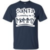 Image of Santa Is Promoting Me To Mommy T-Shirt | Christmas Tee
