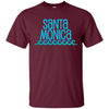 Image of Santa Monica Beach Long Sleeve T-Shirt Waves Surf Tee Shirt