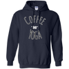 Image of "Coffee and Yoga" Black And White Tee