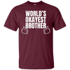 Image of Adult World's Okayest Brother Funny Siblings tee for Brother
