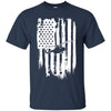 Image of American Flag T-Shirt For Helicopter Pilot Or Fan Patriotic