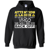 Image of Attention Ladies My Girlfriend Is A Crazy Virgo Funny Tee