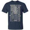 Image of AH-64 Apache Gunship Military Helicopter Vintage Flag Tee