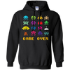 Image of "Game Over" retro alien invaders tshirt 80s 8-bit video game