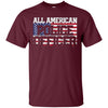 Image of 4th of July TShirt All American Police Officer Father's Day