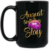 Image of August Birthday Purple Lips Slay T-shirt Birthday Gift