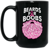 Image of 'Beards Breast Cancer Shirt' Breast Cancer Awareness Shirt