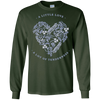 Image of A Little Love White Heart Long Sleeve T-Shirt