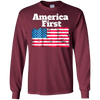 Image of America First Patriotic TShirt Men Women Youth