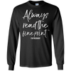 Image of Always Read the Fine Print I'm Pregnant Shirt Announcement