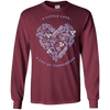 Image of A Little Love White Heart Long Sleeve T-Shirt