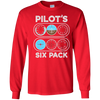 Image of Pilot's Six Pack T-Shirt | Flight Instruments Aviation Shirt