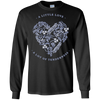 Image of A Little Love White Heart Long Sleeve T-Shirt