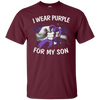 Image of Alzheimer Awareness, I Wear Purple For My Son T-Shirt