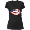 Image of American USA Flag Lips - Independence Day 4th July Shirt