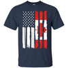 Image of American Canada Patriotic Flag T-shirt