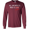 Image of All Architects Need Is Coffee Funny Architecture T Shirt
