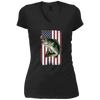 Image of American Flag Patriotic Bass Fishing Shirt for Men Women