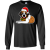 Image of Christmas St. Bernard Dog T-Shirt, Puppy Xmas Gift