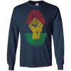 Image of African Pride Fingerprint Black History T-Shirt