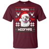 Image of American Bulldog Merry Woofmas T-Shirt Christmas