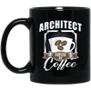 Image of Architect Fueled By Coffee Funny Long Sleeve T-Shirt