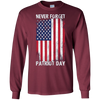 Image of American Flag Never Forget 9/11 T-Shirt - Patriot Day Tee
