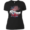 Image of American Grown With British Roots T-Shirt Great Gift Tee