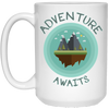 Image of Adventure Awaits Shirt Hiking Travel Mountain Tee Camping