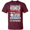 Image of A Proud American Redneck Support Guns Troops Flag T Shirt