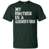Image of Alzheimer's Awareness T-Shirt For Brothers Purple Ribbon Tee