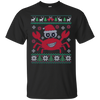 Image of Santa Claws Festive Crab Ugly Christmas Sweater T-Shirt