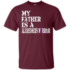 Image of Alzheimer's Awareness Shirt For Fathers Purple Ribbon Tee