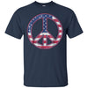 Image of American Peace Sign Funny Happy 4th Fourth Of July T-Shirt