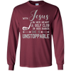 Image of AVEC JESUS A SA HEART & GOLF CLUB HANDS SHE IS T-shirt