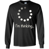 Image of "I'm Thinking" Geek Nerd Computer Programmer Techie T-Shirt