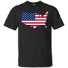 Image of American Flag LS T-Shirt 4th of July America Graphic Tee