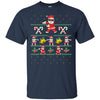 Image of Santa Floss T-Shirt Funny Flossing Dance Ugly Sweater Meme